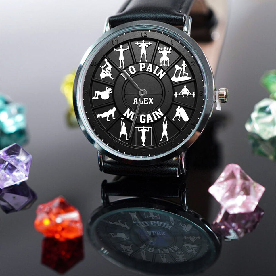 No Pain No Gain - Personalized Fitness Hand Watch