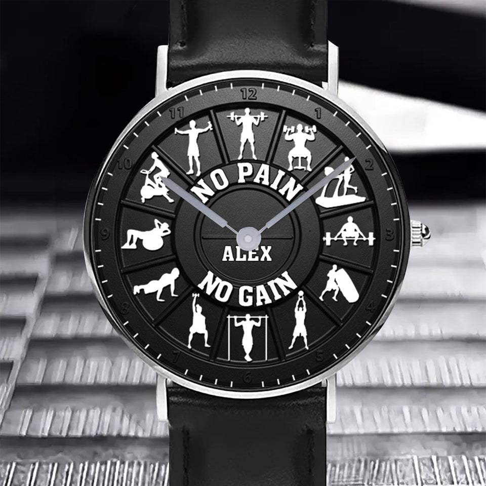 No Pain No Gain - Personalized Fitness Hand Watch