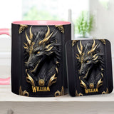 Love Dragons - Personalized Dragon Accent Mug