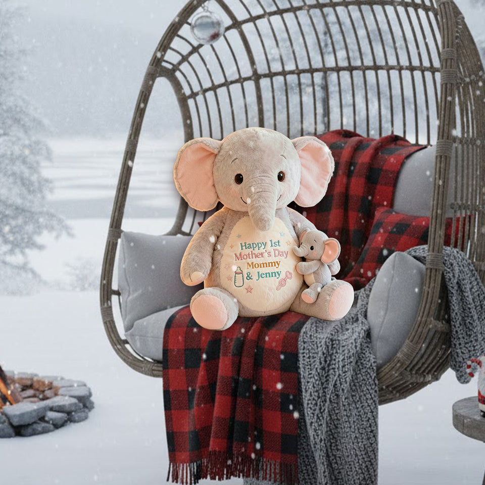 Happy 1st Mother's Day - Personalized Mother Premium Faux Fur Pillow