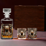 Proud Dog Dad/Dog Mom - Personalized Dog Whiskey Decanter Set
