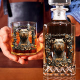 Proud Dog Dad/Dog Mom - Personalized Dog Whiskey Decanter Set