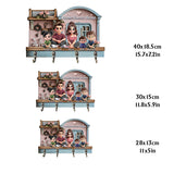Home Sweet Home - Personalized Family Custom Shaped Key Rack