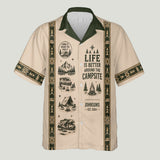 Life Is Better Around The Campsite - Personalized Camping Hawaiian Shirt