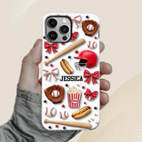 Love Baseball - Personalized Baseball Full Print Phone Case