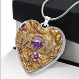 We Love You Mom - Personalized Mother Heart Pendant Necklace
