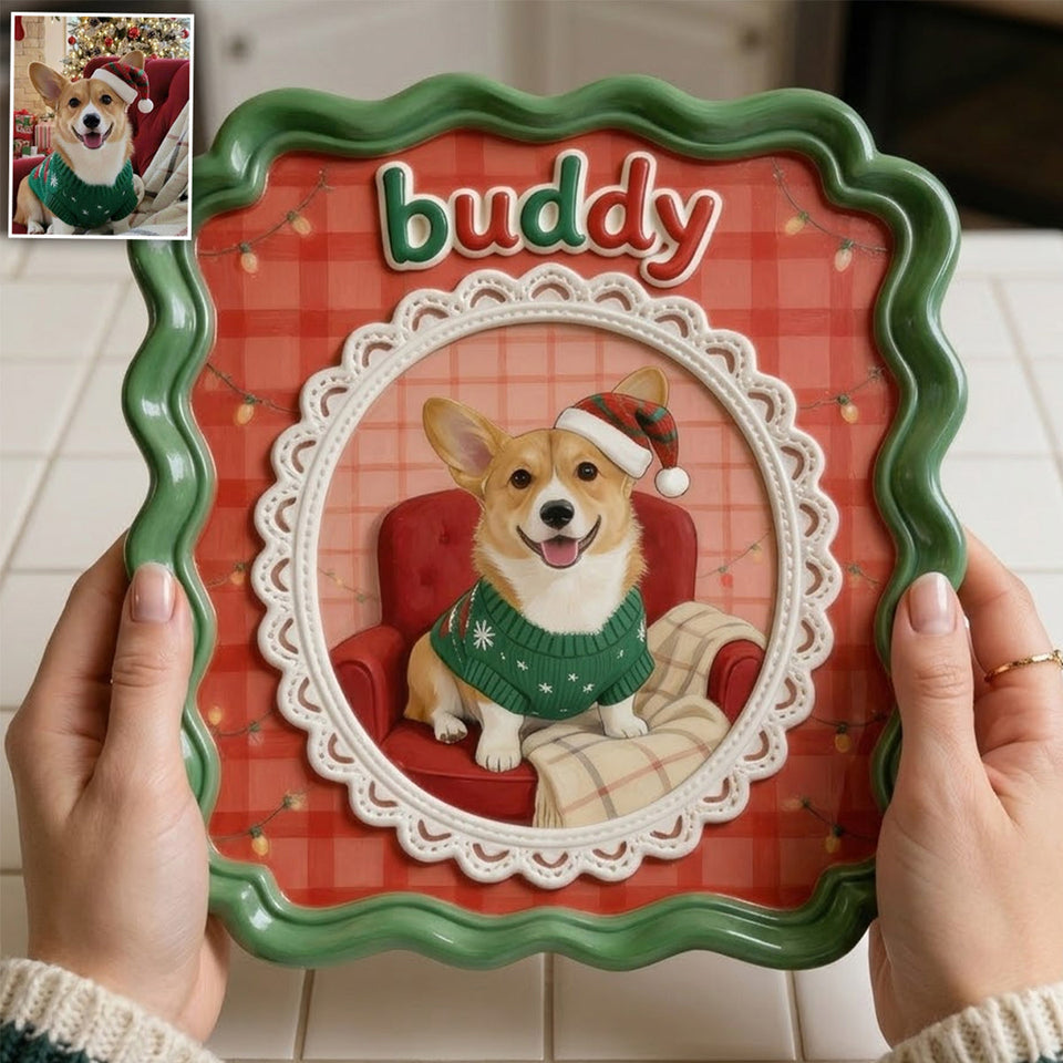 Custom Pet Potrait - Personalized Dog 2 Layered Wood Sign / Wood Plaque