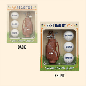 Best Dad By Par - Personalized Golf Custom Shaped Acrylic Plaque
