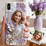 Custom Any Photo Birthmonth Flower - Personalized Self Love Full Print Phone Case