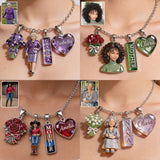 Custom Any Photo, Gift For Grandma, Mom - Personalized Grandma Metal Necklaces With Pendants