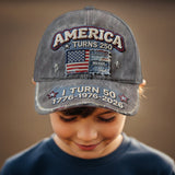 Birthday Patriotic 4th of July Gift - Personalized Birthday Classic Cap
