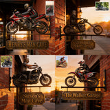 Born To Ride - Personalized Biker Wooden Wall Mount Sign