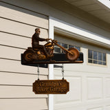 Born To Ride - Personalized Biker Wooden Wall Mount Sign