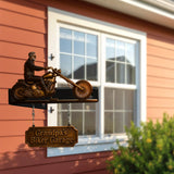 Born To Ride - Personalized Biker Wooden Wall Mount Sign