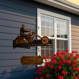 Born To Ride - Personalized Biker Wooden Wall Mount Sign