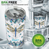 Beautiful Dragonfly - Personalized Dragonfly Tumbler