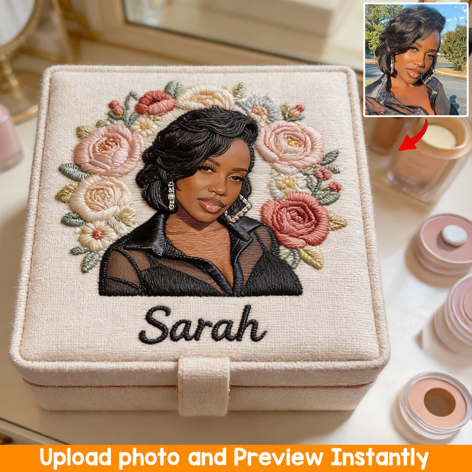 Custom Any Photo Birthmonth Flower - Personalized Self Love Jewelry Box
