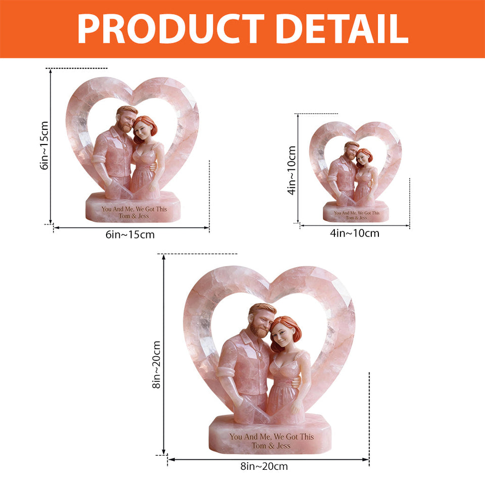 We Got This, Photo Personalized - Personalized Couple Custom Shaped Acrylic Plaque