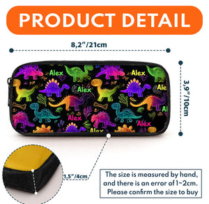 Dinosaur Gift for Kids to School - Personalized Kid Backpack & Pencil Case