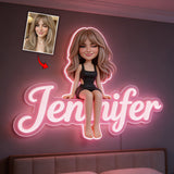 Custom Any Photo - Personalized Self Love LED Light Acrylic Sign