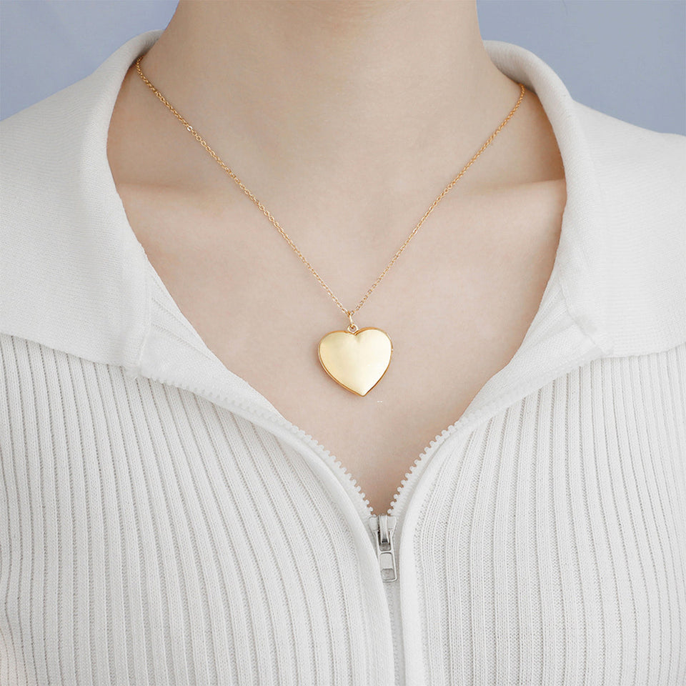 Forever In My Heart - Personalized Memorial Locket Pendant Necklace