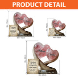 Rose Quartz Style Anniversary Gift, Valentine Gift, Unconditional Love - Personalized Couple Custom Shaped Acrylic Plaque