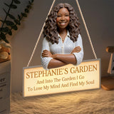 Custom From Any Photo - Personalized Gardening LED Light Acrylic Sign