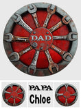 Dad's Tools - Personalized Father Round Metal Sign