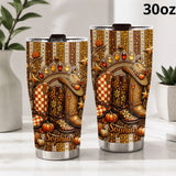 Cowgirl Fall - Personalized Cowgirl Tumbler
