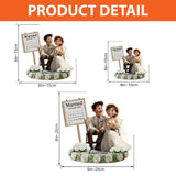 Happily Ever After - Personalized Couple Custom Shaped Acrylic Plaque