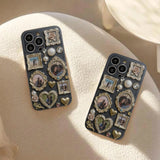Couple Photo Frame Unique Gift - Personalized Couple Leather Phone Case