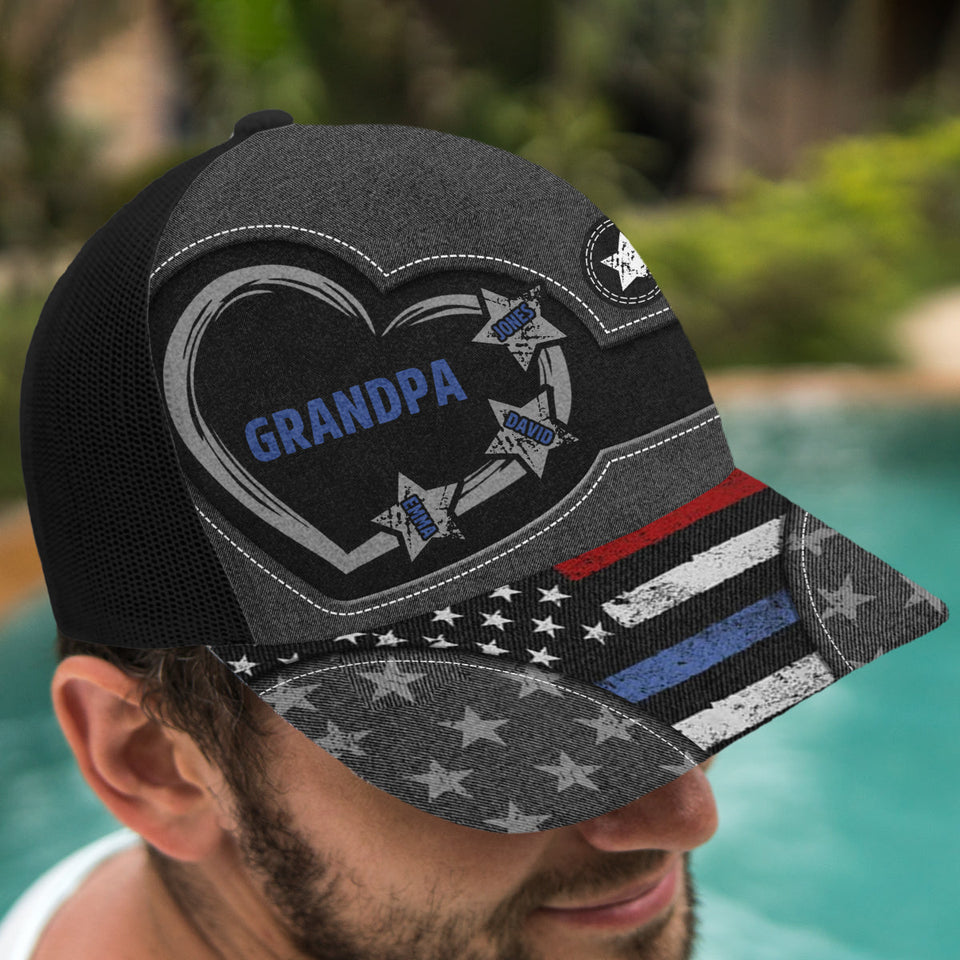 American Dad/ Papa... - Personalized Father Trucker Hat