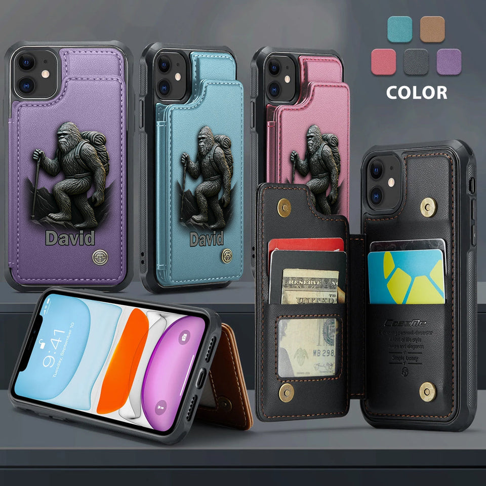 Sasquatch - Personalized Hiking Wallet Phone Case