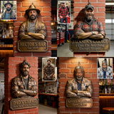 Every Man’s Signature Sign - Personalized Father Cut Metal Sign