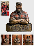 Every Man’s Signature Sign - Personalized Father Cut Metal Sign