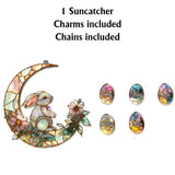 Grandma's Best Easter Gift - Personalized Grandma Window Hanging Suncatcher With Custom Charms