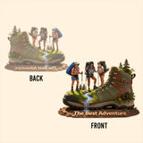 Love Hiking - Personalized Hiking Custom Shaped Acrylic Plaque