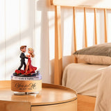 Any Photo Any Gift For Couple - Personalized Couple Rotating Music Plaque