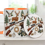 Love Hunting - Personalized Hunting Accent Mug & Coaster