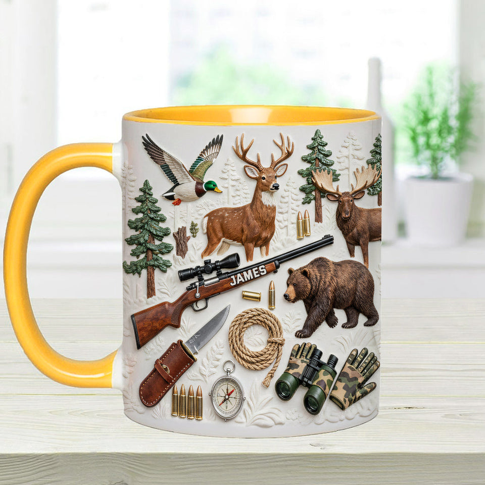 Love Hunting - Personalized Hunting Accent Mug & Coaster