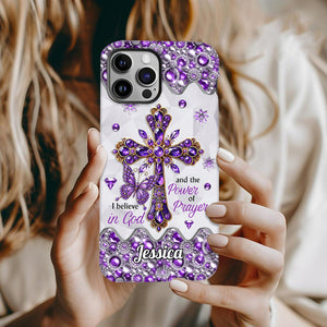 Je crois en Dieu - Coque de téléphone personnalisée avec impression chrétienne intégrale
