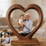 Perfect Father's Day Gift - Personalized Father Custom Shaped Wood Plaque