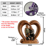 Perfect Father's Day Gift - Personalized Father Custom Shaped Wood Plaque