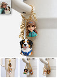 Just A Girl Who Loves Dogs - Personalized Dog Dangling Charms