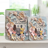 Mother And Daughters Forever Linked Together - Personalized Mother Accent Mug