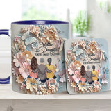 Mother And Daughters Forever Linked Together - Personalized Mother Accent Mug