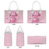 Nursing Is A Work Of Heart - Personalized Nurse Leather Handbag