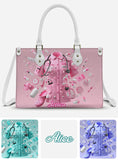 Nursing Is A Work Of Heart - Personalized Nurse Leather Handbag