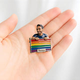 Proud Me - Personalized LGBT Support 3D Embossed Enamel Pin