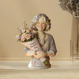 Forever Flowers For Her - Personalized Mother Custom Shaped Acrylic Plaque